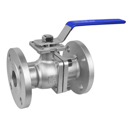 PN10/16 two-piece full-diameter flange ball valve