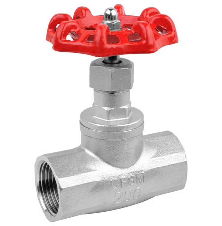 Internal thread stop valve