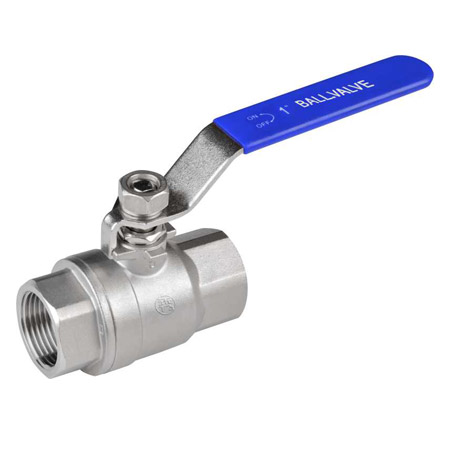 1000WOG (PN64) two-piece full-diameter internal thread stainless steel ball valve